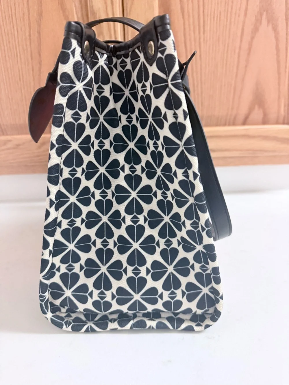 Kate Spade x Disney Black & Pink Patterned Tote